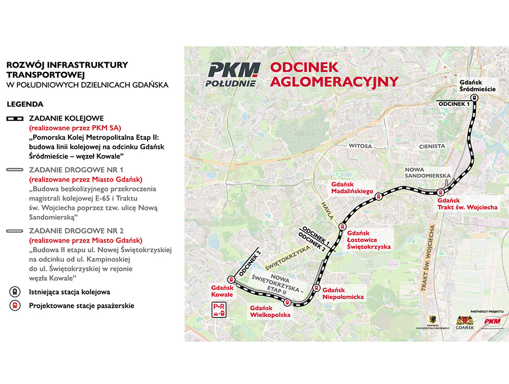 PKM Południe i rozw&oacute;j infrastruktury południa Gdańska